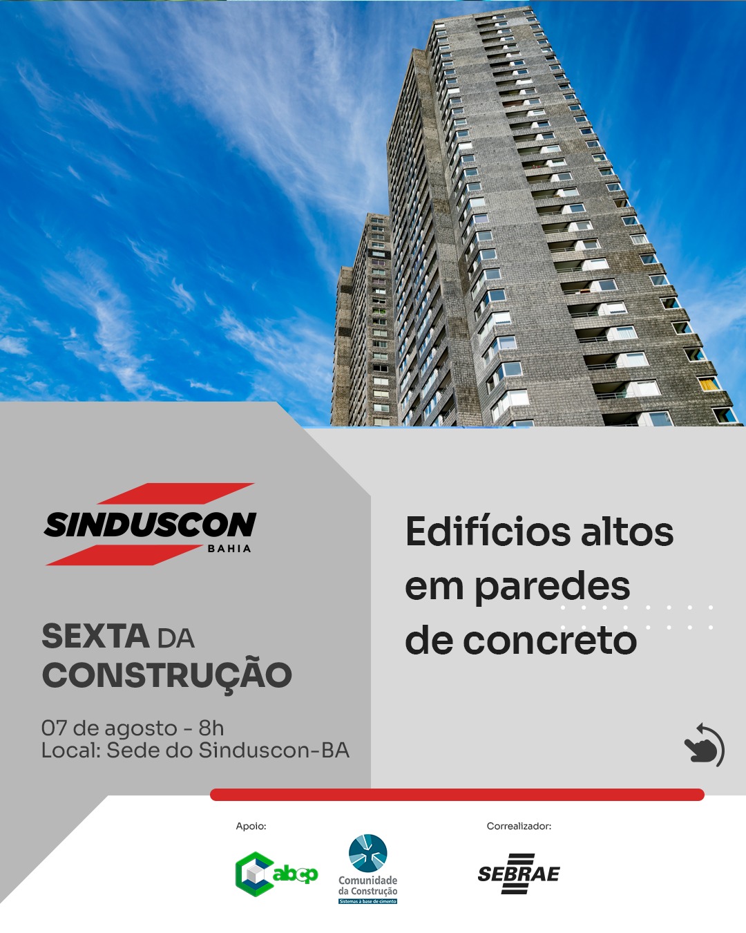 Sexta da Construção – Edifícios altos em paredes de concreto