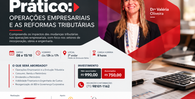Workshop Prático: Operações Empresariais e as Reformas Tributárias